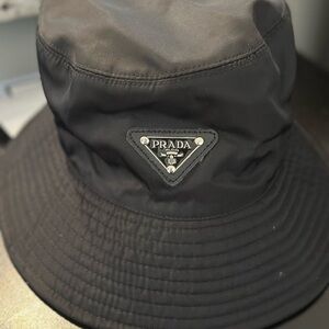 Prada Black Bucket Hat